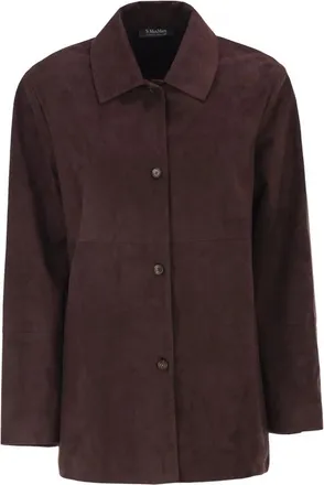 Max Mara Panelled Suede Jacket