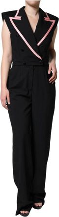 Dolce & Gabbana Mouwloze Jumpsuit Jurk - Dames - Jumpsuits - Zwart - L - Wol - Jumpsuits & Playsuits