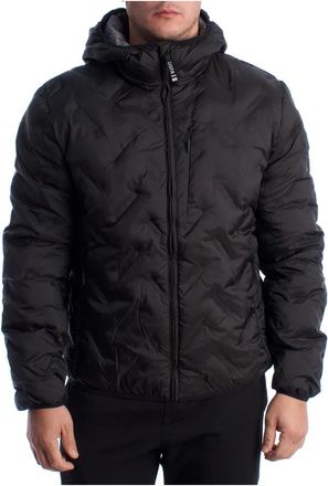 U.S.Polo Association Gewatteerde jas met capuchon - Heren - Winterjassen - Zwart - M - Polyester - Jassen