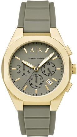 A|X Armani Exchange Sync Chronograph Quartz Green Dial Mens Watch AX4197