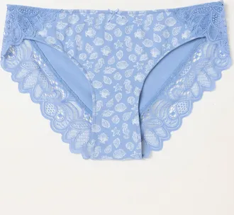 Fat Face FatFace Blue Sketched Shell Brazilian Knickers