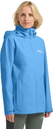 Jack Wolfskin Outdoorjacke JACK WOLFSKIN TRAILTIME 2L JKT W, Damen, Gr. XS, blau (mid blau), Obermaterial: 100% Polyester. Netzfutter: 100% Polyester, Jacken Outdoo