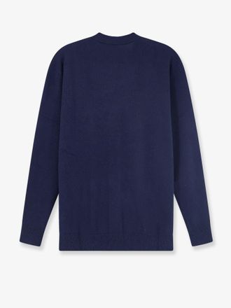 Aspesi Wool-Cashmere V-Neck Cardigan - Blue
