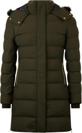 Moose Knuckles Gouden Parka Donkere Olijf Damesjas - Dames - Parka Jassen - Groen - L - Jassen