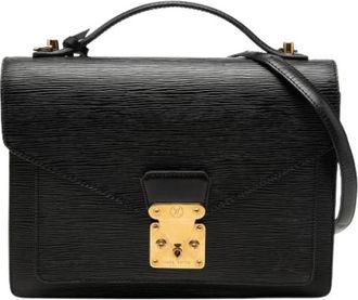 Louis Vuitton Pre-owned Monceau - Dames - Vintage Handtas - Zwart - ONE Size - Leer - Vintage