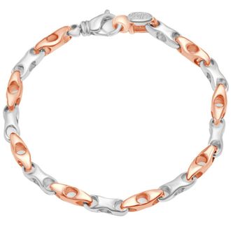 Pompeii3 Mens Link 14k Gold (29gram) or Platinum (46gram) 5.5mm Bracelet 8.5
