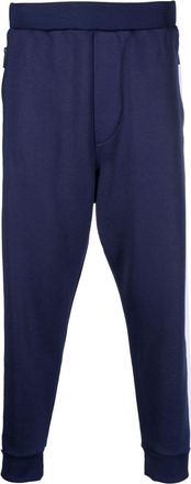Dsquared2 tapered-leg track pant - men - Polyester/Cotton/Cotton - S - Blue