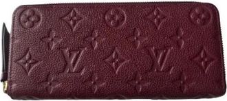 Louis Vuitton Pre-owned Wallets, female, Red, Size: ONE SIZE Pre-owned Clemence wallet