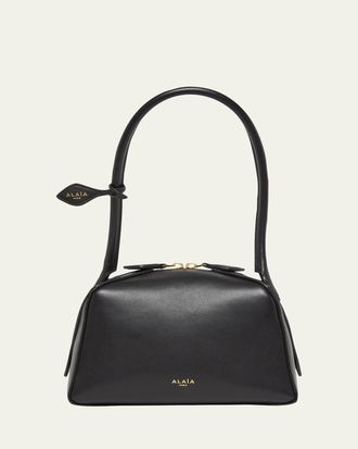 Alaia Le Bouledogue Dome Leather Shoulder Bag