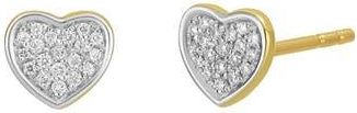 Carriere Jewelry Diamond Heart Stud Earrings - 0.08ct. in 14K Yellow Gold at Nordstrom Rack