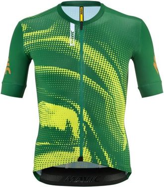 Mavic Aksium Graphic Jersey Velotrikot f&uuml;r Herren | gr&uuml;n