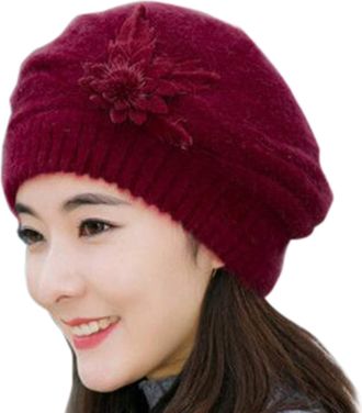 Generic Amazon Deals Womens Warm Winter Hats Red Cowboy Hat Women Double Pom Hat Women Flame Retardant Balaclava Summer Balaclavas Men Sale Clearance 1P