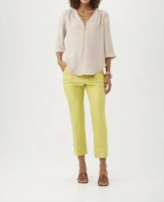Trina Turk Tamarac Top In Flawless Beige