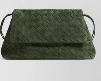 Bottega Veneta giorno green calfskin bucket bag