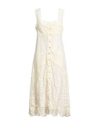 Farm Rio OFF-WHITE NAUTICAL GUIPURE MAXI DRESS
