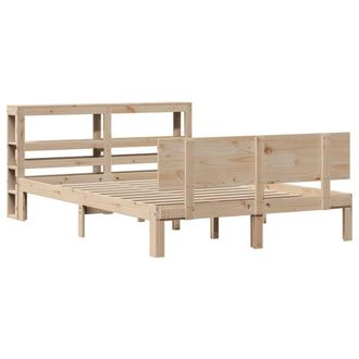 Berkfield Home Beautiful Bed Frame with Headboard without Mattress 160x200 cm in Light Tan