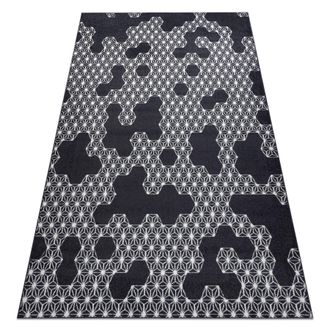RugsX Rugsx - Alfombra Heos 78547 Hex&aacute;gono, Rompecabezas Antracita / Crema Grey 120x170 Cm