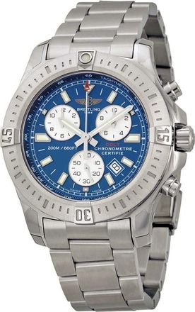 Breitling Pre-owned Breitling Colt Chronograph Quartz Blue Dial Mens Watch A7338811-C905-173A