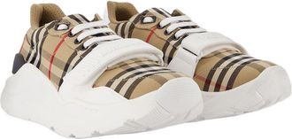 Burberry Womens Regis Sneaker White Cotton
