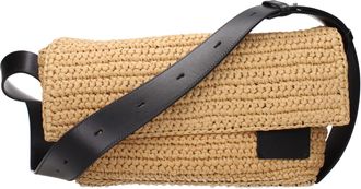Jil Sander Beige Raffia Crossbody Womens Bag