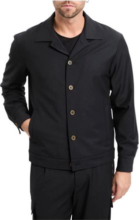 Myths Jassen, Heren, Zwart, M, Wol, Wolmix Overshirt