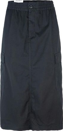 Carhartt Work in Progress Carhartt Wip, Midi Skirts, female, Black, Size: XS A-Line Midi Skirt with Pockets