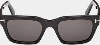 Tom Ford Men & apos;s Andy-02 Acetate Rectangle Sunglasses