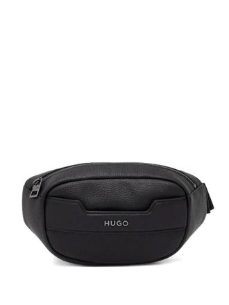 HUGO BOSS leather belt bag - Black