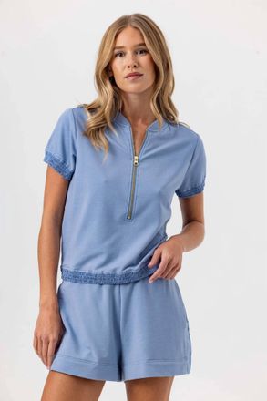 Sundays Marisse Top In Slate Blue
