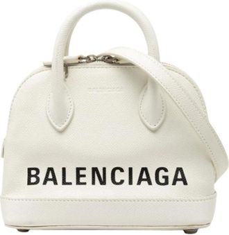 Balenciaga Pre-owned Mini Schoudertas - Dames - Vintage Mini Tas - Wit - ONE Size - Leer - Vintage
