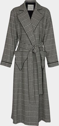 Emilia Wickstead Wool Houndstooth Robe
