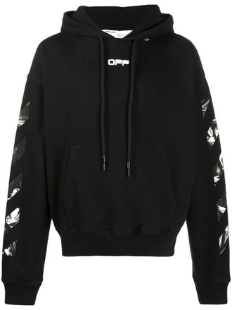 Off-white Felpa Caravaggio con stampa - Nero