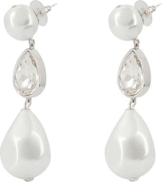 Self Portrait Womens Pearl Crystal Droplet Earrings Self Portrait Others White Jewelry-Watches
