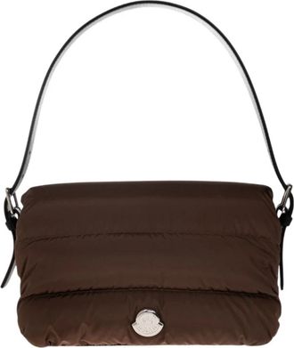 Moncler Micro Caradoc Schoudertas - Dames - Schoudertassen - Bruin - ONE Size - Nylon - Tassen