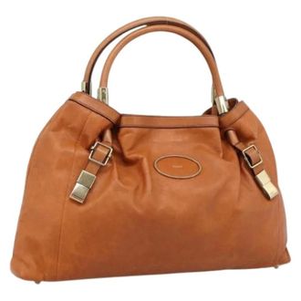 Chlo&eacute; Pre-owned Handbag - Dames - Pre-owned - Bruin - Maat: ONE Size Leer