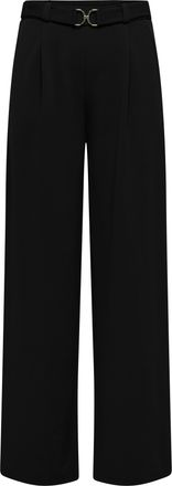 Jacqueline de Yong Anzughose JDY JDYGEGGO LIFE BELT PANT JRS NOOS, Damen, Gr. XS, L&auml;nge 32, schwarz detail:belt, Jersey, Obermaterial: 95% Polyester, 5% Elasthan, regula