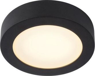 Lucide L&aacute;mpara de techo de aluminio con 1 led integrado, negro