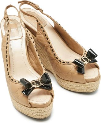 Dior Espadrilles con zeppa - Toni neutri