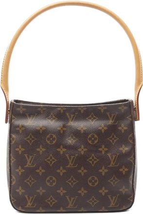 Louis Vuitton Borsa a spalla Looping MM con monogramma 2002 - Marrone