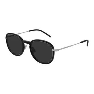 Saint Laurent Unisex Black Round Sunglasses SL436 001