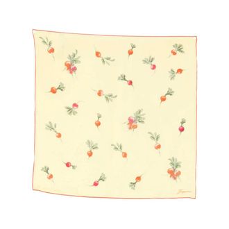 Jacquemus Silky Scarves, female, Yellow, Size: ONE SIZE Silk Square Scarf