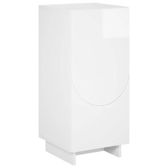 vidaXL Aparador Blanco Brillante 33,5 X 34,5 X 75 Cm Vidaxl