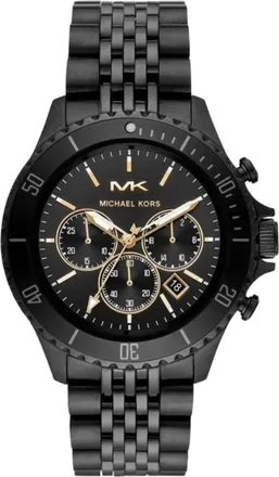 Michael Kors Accessoires, Heren, Zwart, ONE Size, Mk 8750 Chronograaf Horloge