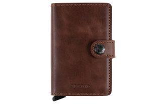 Secrid Geldb&ouml;rse SECRID Miniwallet, Herren, braun (braun, silberfarben), Leder, Kleinlederwaren Geldb&ouml;rse