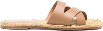 Paloma Barceló Sandali con suola piatta - Marrone