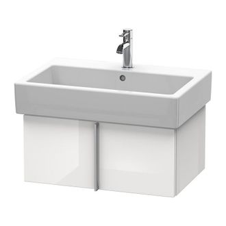 Duravit Duravit Vero Vanity 6105, De Pared, Con 1 Extra&iacute;ble, 650mm, Color (frente/cuerpo): Laca De Color Gris Franela De Alto Brillo - Ve610508989
