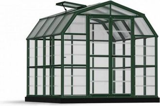 Palram Greenhouse Grand Gardener Clear 8X8 - L264.2 x W264.7 x H238.2 in Green