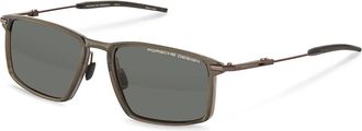 Porsche Design P86006 Polarized C415 Mens Sunglasses Green Size 56