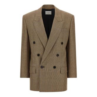 Saint Laurent Dames, Jassen, Bruin, Maat: S Zijde