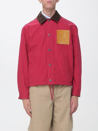 Loewe Giacca workwear in cotone con colletto a contrasto in velluto